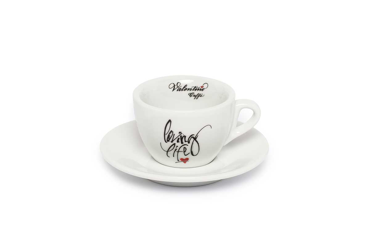 Valentina Porcelain Espresso Cup & Saucer - Set of 6